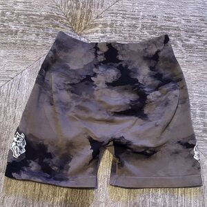 Darc Sport Brown and Black Patterned Shorts Small
